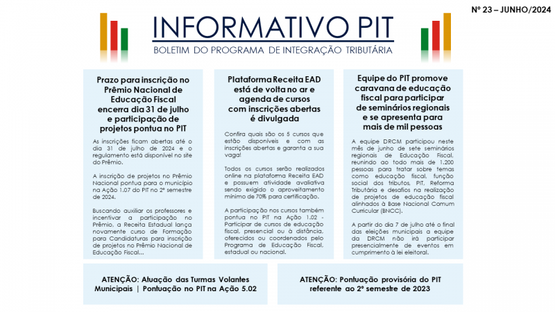 Informativo PIT - junho de 2024